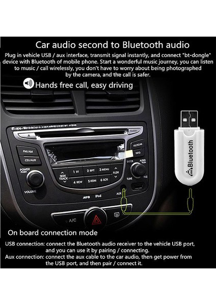 USB Bluetooth 5.0 Ses Alıcı Adaptör – Aux 3.5mm Çıkışlı Kablosuz Müzik Alıcısı, Hoparlör ve Ses Sistemlerini Bluetooth’lu Hale Getiren Dongle Receiver | ZR1138 modelleri