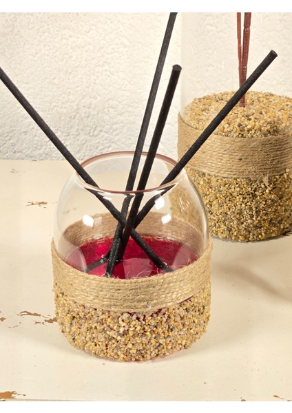 El Yapımı 3’lü Cam Dekor Seti – Mumluk, Oda Kokusu ve Vazolu Çiçek | Doğal Jüt Kaplı Dekoratif Ev Aksesuarı fırsatları