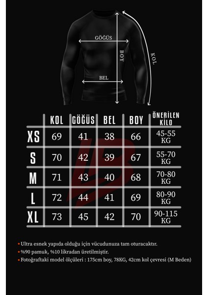 Punisher - Uzun Kollu Compression T-Shirt (Füme) modelleri