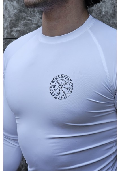 Valhalla - Uzun Kollu Compression T-Shirt (Beyaz) modelleri