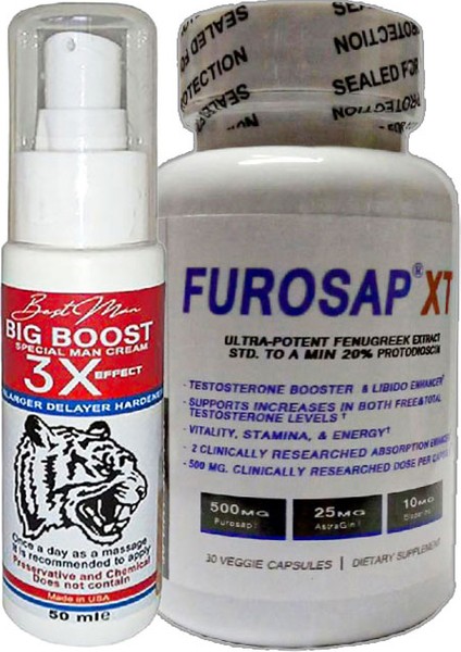 Bigboost 50 ml Erkeklere Özel Krem + Furosap 30LU Erkek