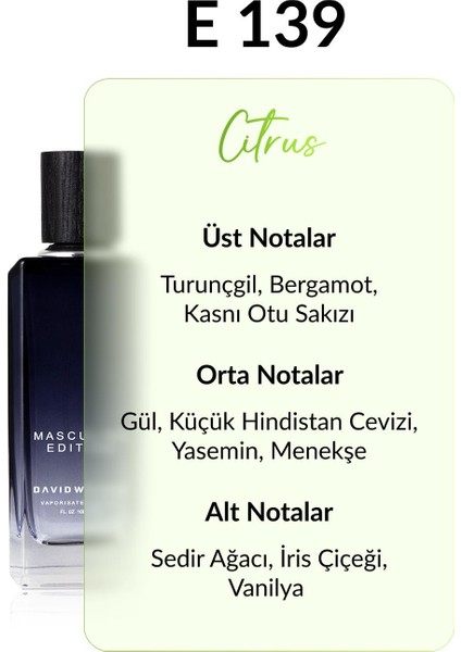 E139 Karper 100 ml Erkek Parfüm | Citrus fiyatları