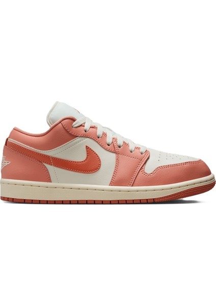 Air Jordan 1 Low Leather Sneaker Unisex Hakiki Deri Günlük Spor Ayakkabı Turuncu