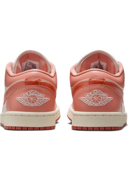 Air Jordan 1 Low Leather Sneaker Unisex Hakiki Deri Günlük Spor Ayakkabı Turuncu fırsatları