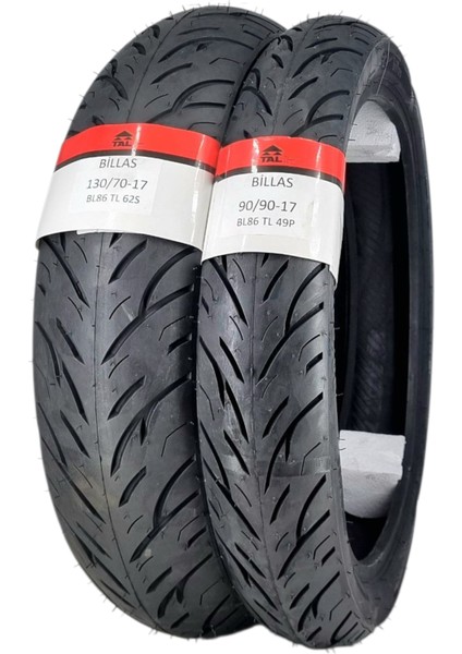 130/70-17 ve 90/90-17 Tl (Tubeless - Dubleks) BL086 Motosiklet Takımı modelleri