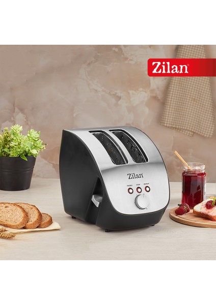 ZLN2690 | Ekmek Kızartma Makinesi | 2 Geniş Dilim | 6 Kademeli | Yeniden Isıtma | Buz Çözme| 1000W modelleri