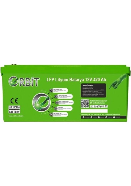 12 V 420 Ah Lifepo4 Akü-Marin Tip-Vp