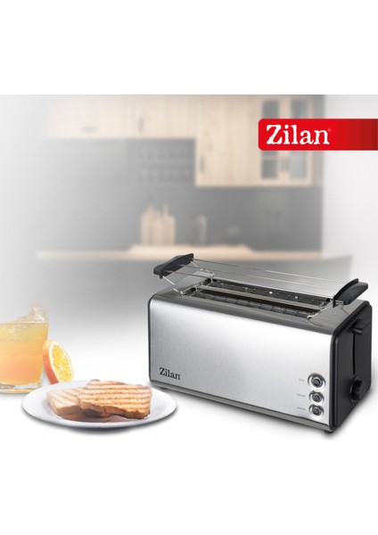ZLN2720 4 Dilim Xl Ekmek Kızartma Makinesi | 1400W | Yeniden Isıtma ve Buz Çözme Özellikli