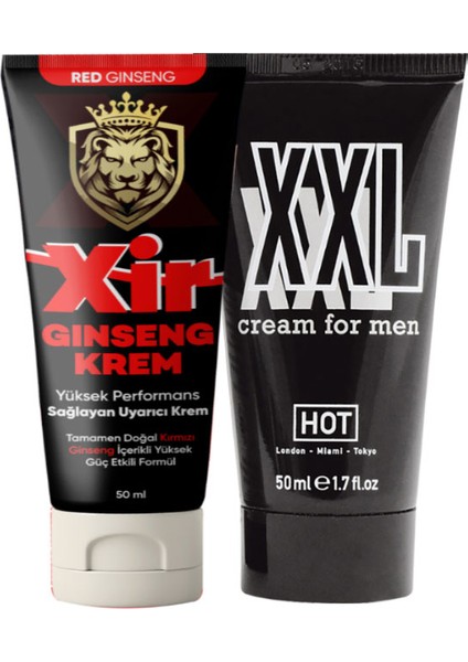 Xir Cream 50 ml + Hotxxl Cream 50 ml Erkeğe Özel Set