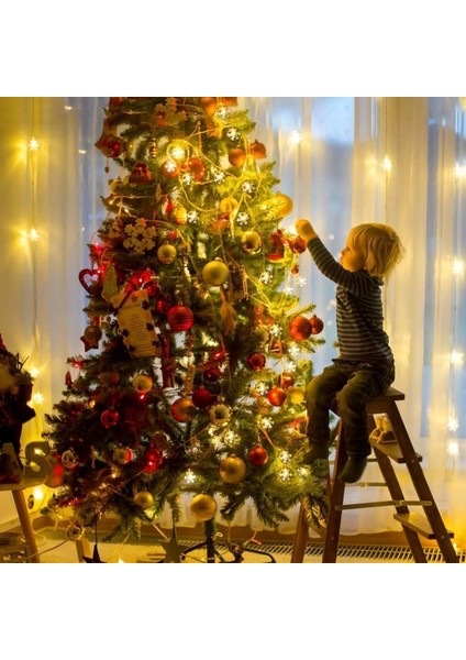 LED Işıklı Kar Tanesi Işık Zinciri Dekoratif Fişli Aydınlatma Ev Dekorasyonu Süsleme Salon Oda Merdiven Balkon Süslemeleri Için Yılbaşı Eğlence Doğum Günlerine Özel Aydınlatma