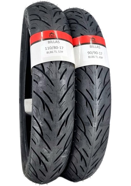 110/80-17 ve 90/90-17 Tl (Tubeless - Dubleks) BL086 Motosiklet Takımı