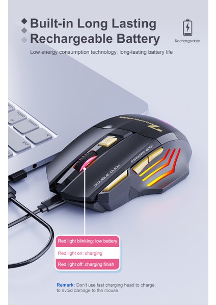 Çift Tıklamaya Gerek Yok, 2,4g Sessiz, Edilebilir Renkli Nefes Işıklı Kablosuz Mouse (Yurt Dışından) fırsatları