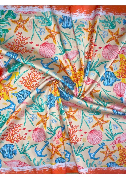 Scarf Denizkabuğu Fular 70*70 cm