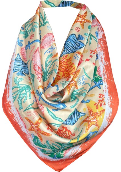 Scarf Denizkabuğu Fular 70*70 cm indirimleri