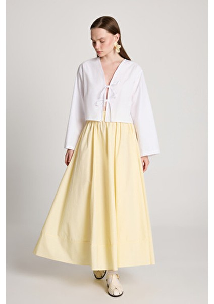 Giyim Odası Kadın Siyah Scuba Krep Uzun Bel Lastikli Kiloş Etek Rahat ve Şık Tasarım