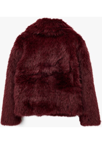 Suni Kürk Mont Uzun Kollu Crop indirimleri