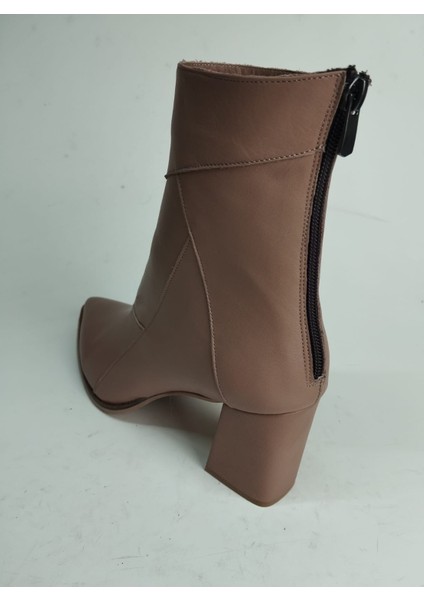 Kadın Hakiki Deri Ten Deri Topuklu Bot fırsatları