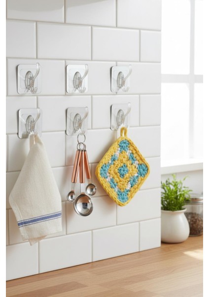 6’lı Metalize Sarı Gümüş Askı Seti Şeffaf fiyatları