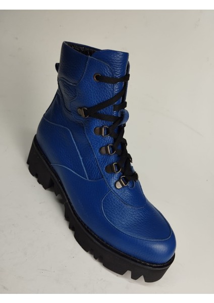 Kadın Hakiki Deri Eva Taban Mavi Floter Bot fiyatları