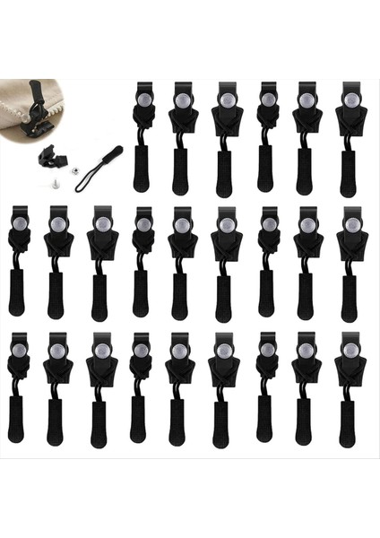 Fermuar Onarım Kiti 24 Pcs Evrensel Yedek Fermuar Kaydırıcı Fixer Sürgülü Diş Kafası Anında Fermuar (Yurt Dışından) fiyatları