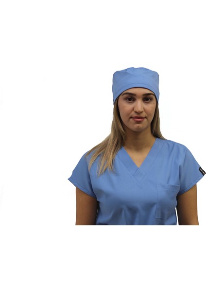 Unisex,Açık Mavi Doktor Hemşire Cerrahi Bonesi