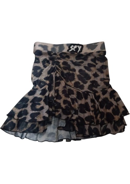 Çocuk Latin Dansı Kıyafetleri Kız Çocukları Için Antrenman Kıyafetleri Leopar Elbise Cha Cha Rumba Performans Giyim Setleri