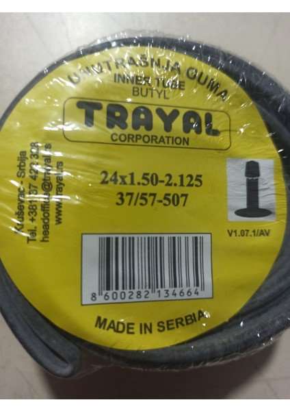 Iç Lastik 24X1,50/2,125 Av 35MM