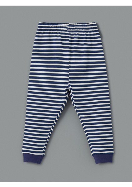 Yeni Sezon Bisiklet Yaka Baskılı Erkek Bebek Pijama Takımı modelleri