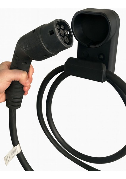 Autofresh Ev Elektrikli Araç Şarj Soketi Tutucu ve Kablo Askısı – Duvar Tipi Type 2 Şarj Tesla Byd Universal