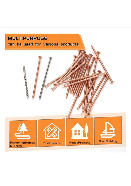 75 Pcs Bakır Tırnaklar Ağaçları Öldürme 3 5 Inç Saf Bakır Tırnaklar Toplu Güdük Çıkarma Çivileri Ağaçlar Için Donanım Tırnakları (Yurt Dışından) fırsatları