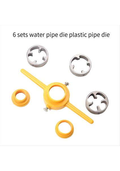 Plastik Boru Yuvarlak Kalıp 3 Kalıp Seti 1/2inch 3/4inch ve 1inch Npt Die Set Manuel El Aracı Pvc Iplik Için (Yurt Dışından) fiyatları
