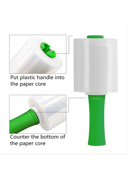 Plastik Saplı Palet Sargısı Için Endüstriyel Açık Streç Sarma Filmi 5 1 Inç 1000FT Dayanıklı Kendi Kendine Yapışan Paketleme (Yurt Dışından) fiyatları