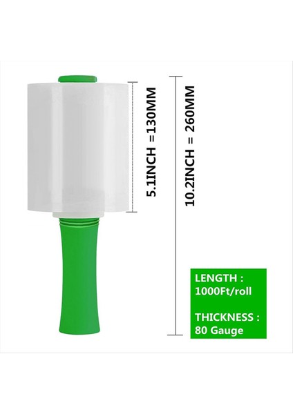 Plastik Saplı Palet Sargısı Için Endüstriyel Açık Streç Sarma Filmi 5 1 Inç 1000FT Dayanıklı Kendi Kendine Yapışan Paketleme (Yurt Dışından) modelleri