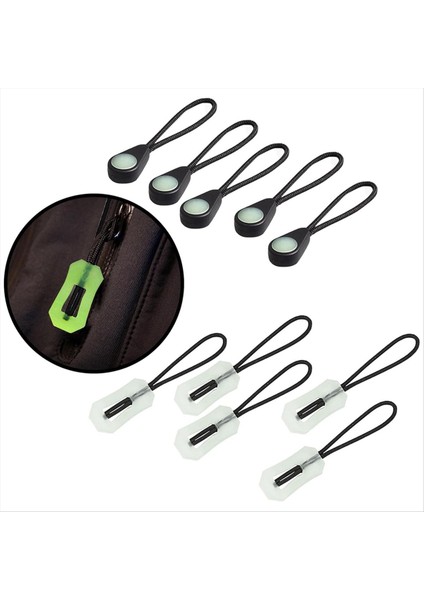20 Pcs Kendinden Parlak Fermuar Çeker Fermuar Çekme Kafası Karanlıkta Parıltı Açık Hava Dağcılık Kampı Için (Yurt Dışından) fiyatları