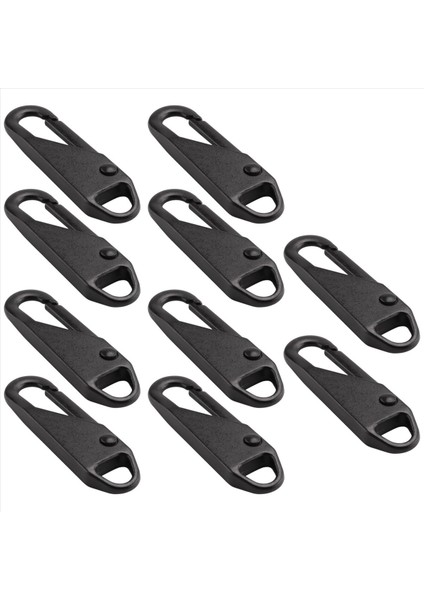 10 Adet Fermuar Yedek Fermuarlı Onarım Kiti Fermuar Kaydırıcı Çekme Sekmesi Evrensel Fermuarlı Düzeltici Metal Fermuarlı Kafa (Siyah) (Yurt Dışından) fiyatları