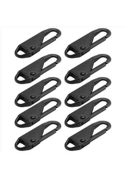 10 Adet Fermuar Yedek Fermuarlı Onarım Kiti Fermuar Kaydırıcı Çekme Sekmesi Evrensel Fermuarlı Düzeltici Metal Fermuarlı Kafa (Siyah) (Yurt Dışından) modelleri