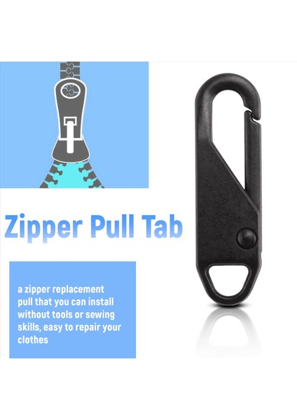 10 Adet Fermuar Yedek Fermuarlı Onarım Kiti Fermuar Kaydırıcı Çekme Sekmesi Evrensel Fermuarlı Düzeltici Metal Fermuarlı Kafa (Siyah) (Yurt Dışından) indirimleri