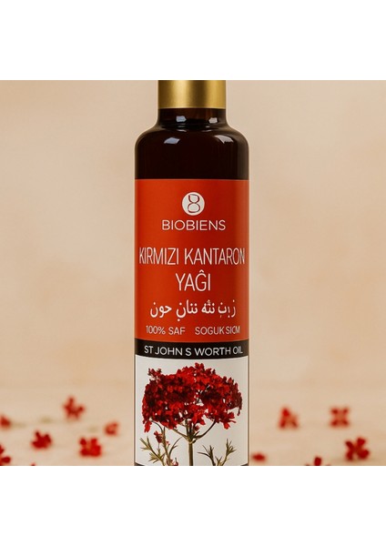 Biobiens - Saf Kırmızı Kantaron Yağı 250 ml (Soğuk Sıkım)