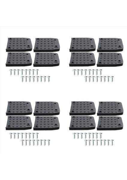 Tapı Tabanları Alçıpan Için Kayma Önleyici Pedler 16PCS Stilt Roles Değiştirme Kiti Kaymaz Ayak Pedleri Inşaat Tripod Mat (Yurt Dışından)