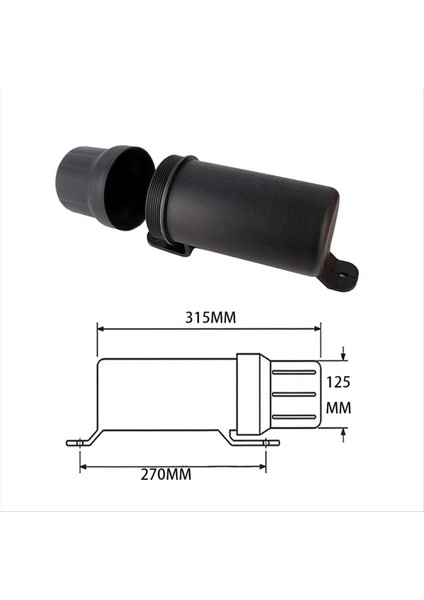 4pcs Motosiklet Aksesuarları Su Geçirmez Araç Tüp Eldivenleri Yağmurluk Saklama Kutusu Honda Yamaha Kawasaki Için Universal 125MM (Yurt Dışından) modelleri
