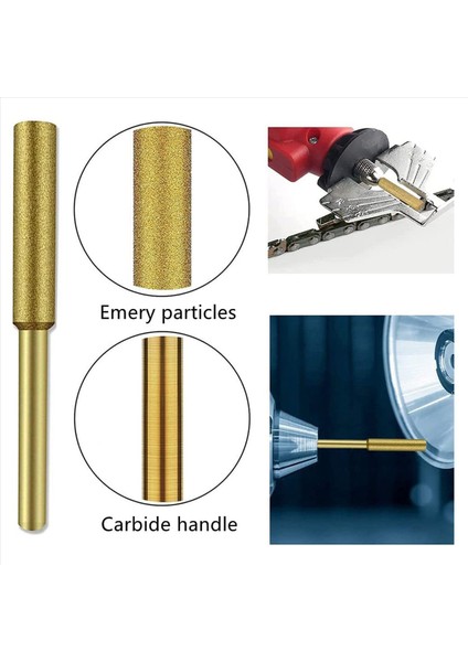 20 Adet Elektrikli Testere Bileme Taşları Taşlama Taş Dosyası Titanyum Kaplama Elmas Keskinleştirme Tekerlekleri (4 0mm) (Yurt Dışından) fırsatları