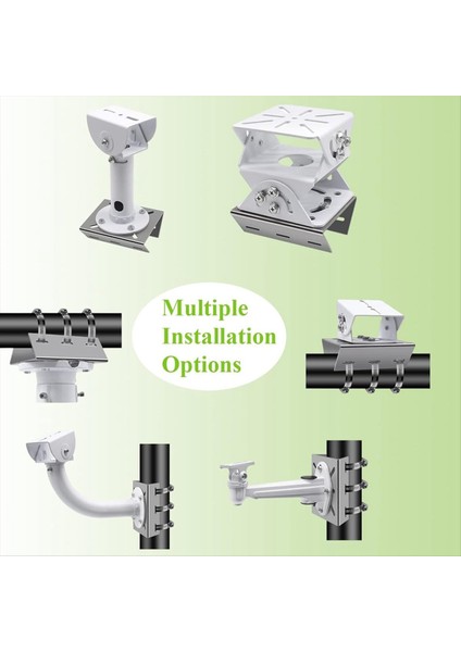 2 Adet 6 Döngü ile Evrensel Duvar Montaj Braketi Paslanmaz Çelik Dikey Kutup Montaj Adaptörü Cctv Güvenlik Kamerası Için (Yurt Dışından) indirimleri