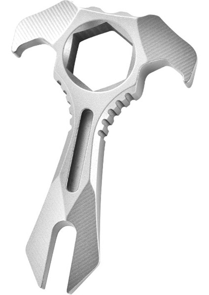 Anahtar Tc4 Titanyum Alaşımlı Crowbar Anahtar Kez Çubuğu Açık Teslimat Gadget 2X13MM Groove Sandblast ile Kendini Savunma Aracı (Yurt Dışından)