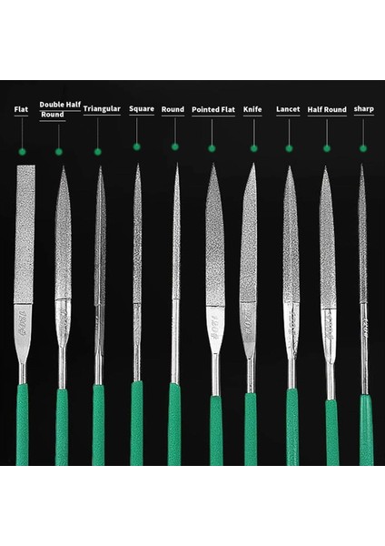 10 Parçalı Elmas Dosya Seti Hassas Iğne Dosya Seti Metal Dosyalama Için Elmas Kaplı Dosyalar Seramik Taş Takı A (Yurt Dışından) indirimleri