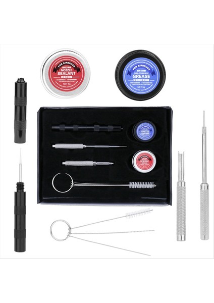 8pcs Airbrush Bakım Onarımı Seti Aksesuarlar Hava Fırçası Temizleme Aracı Kiti Airbrushes Grease Meme Araçları (Yurt Dışından) fırsatları