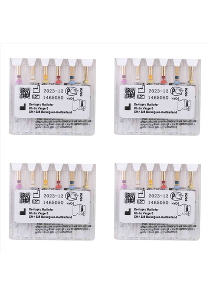 X-Pro Gold Protaper Niti Rotary Dosyaları 24 Pcs Endo Kontrollü Bellek Dosyaları (Çeşitli 25MM) (Yurt Dışından)