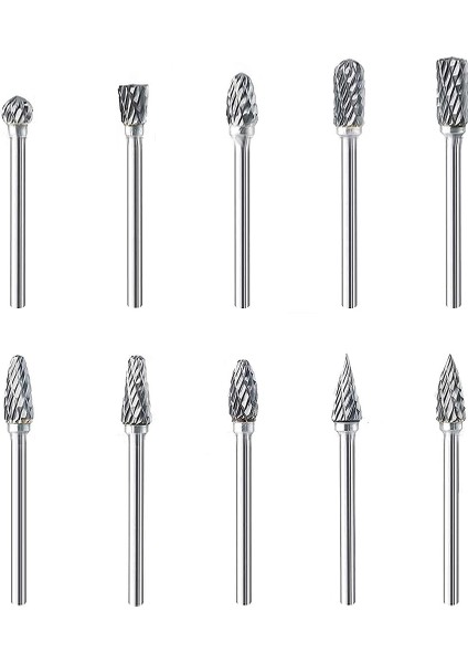 Tungsten Çelik Türbin 10 Parçalı Kalıp Özel Tungsten Çelik Alaşım Kalıp Öğütücü Aracı Kaba Taşlama (Yurt Dışından)