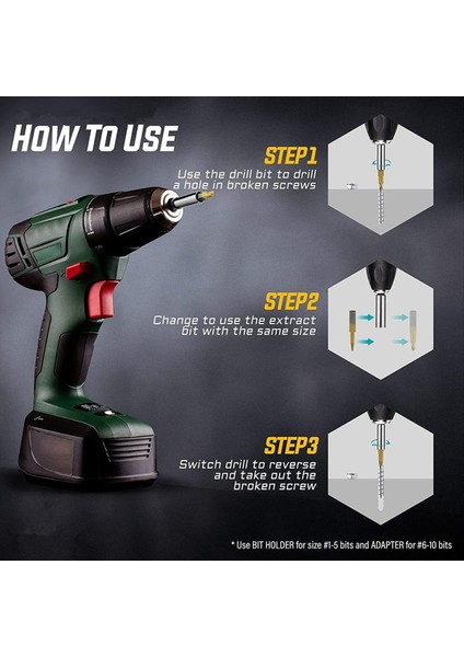 22PCS Titanyum Hasarlı Vidalı Ekstraktör Seti - Erkekler Için Stoklama Dolgaları Yetişkinler Soyulmuş Vidalar Için Çıkarma Fındık (Yurt Dışından) indirimleri