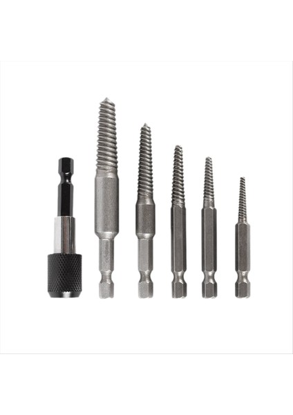 5 Pc Hasarlı Ekstraktör Matkap Bit Seti Hex Saflı Hasarlı Cıvata Vidası Sapı Çıkarıcı Extractor Alet Seti Slayt Çıkarıcı (Yurt Dışından)