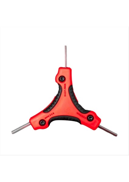 Katlanır Altıgen Yıldız Anahtar Cr-V Çelik Taşınabilir Tornavida Aleti Metrik Katlanır Altıgen Anahtar Kiti Kırmızı (Yurt Dışından)